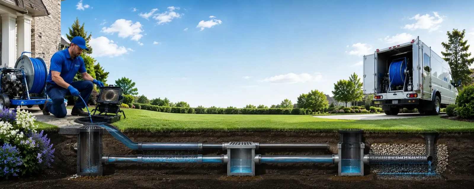 Outdoor drain cleaning information for Danby, VT
